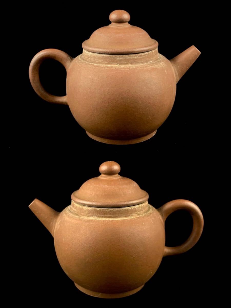 唐物 朱泥 中国宜興 萬寶 ◯寶 急須 砲口 紫砂 紫泥 茶壷 茶器 中国古玩_画像2