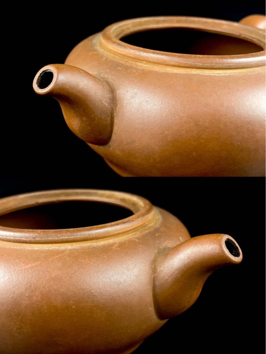 唐物 朱泥 急須 在銘 在印 紫砂 紫泥 茶壷 茶器 中国宜興 中国古玩_画像4