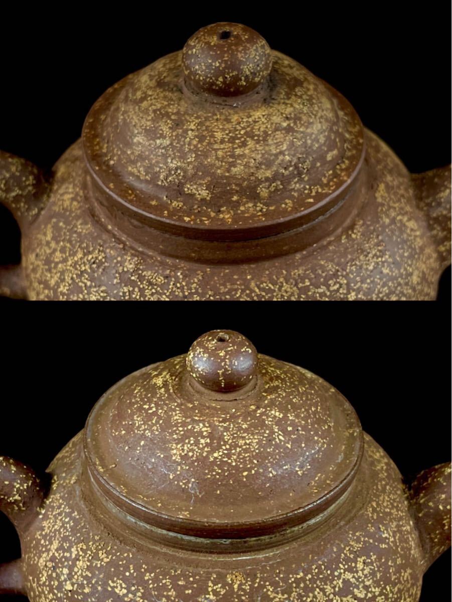 唐物 朱泥 梨皮 砲口 急須 一対 紫砂 紫泥 茶壷 茶器 中国宜興 中国古玩（1b1111ka 70）_画像4