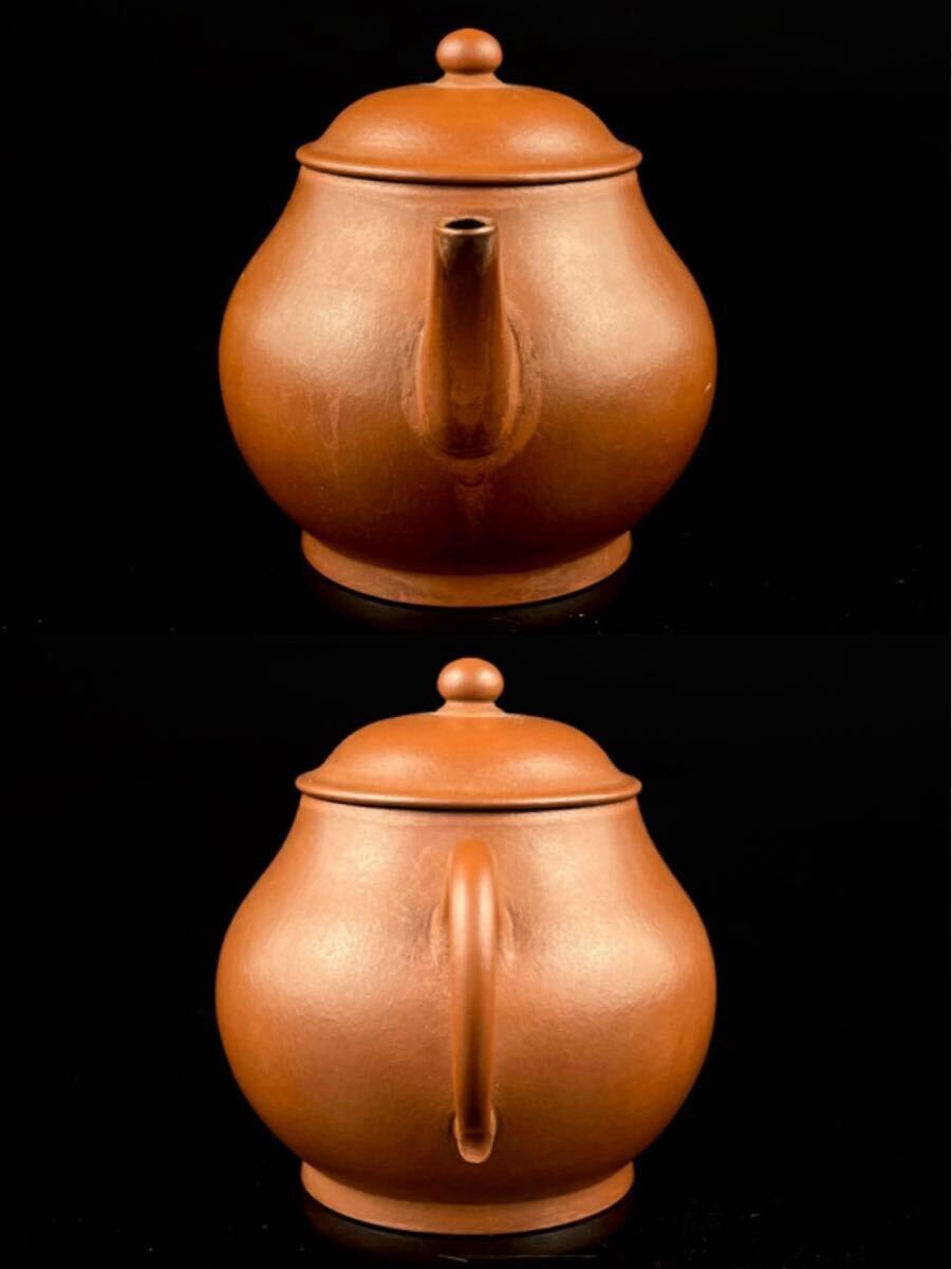 唐物 朱泥 相葉坐題詩 逸公 急須 紫砂 紫泥 茶壷 茶器 中国宜興 中国古玩(1b1111ka 50)_画像3