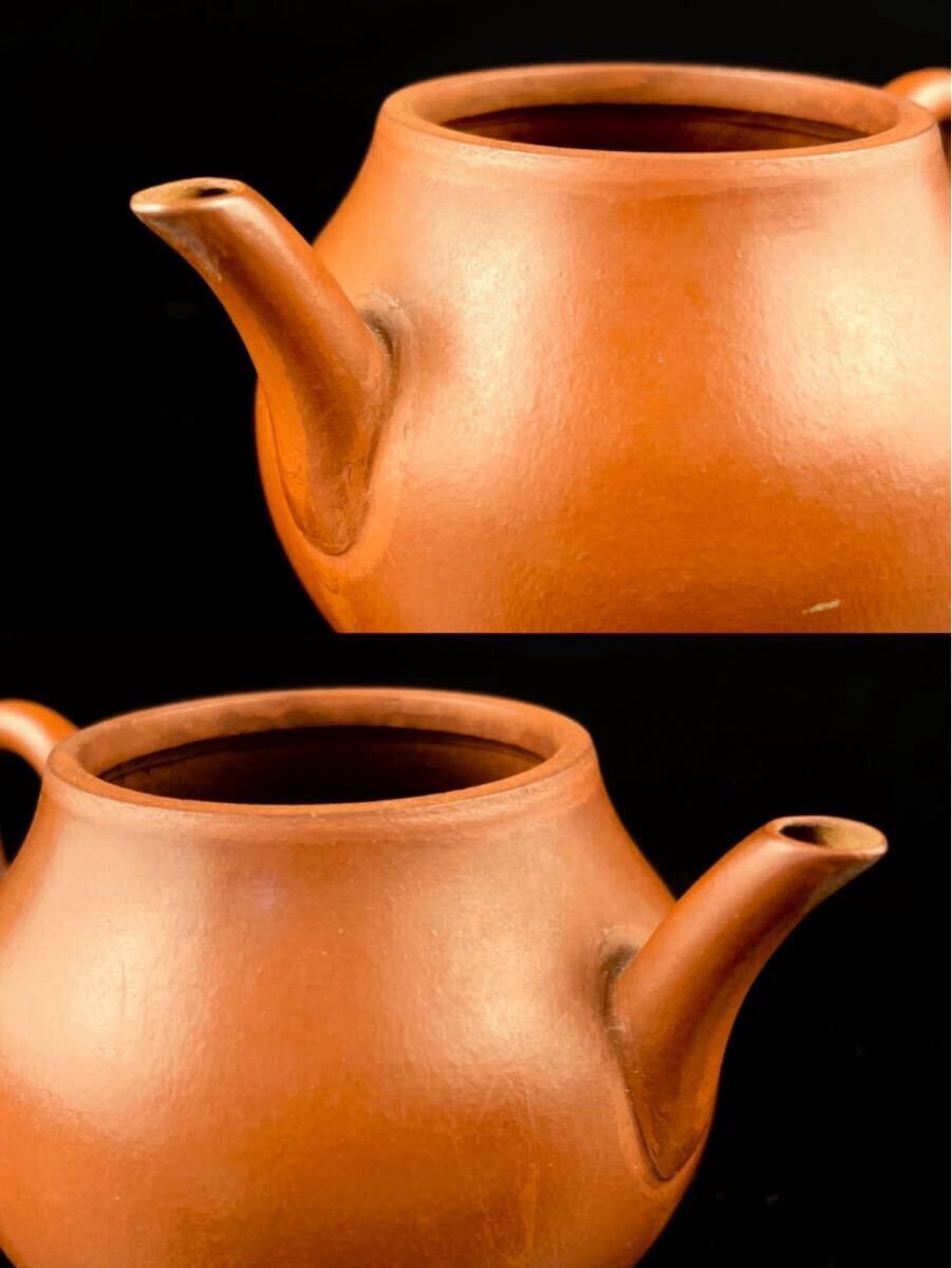 唐物 朱泥 相葉坐題詩 逸公 急須 紫砂 紫泥 茶壷 茶器 中国宜興 中国古玩(1b1111ka 50)_画像4