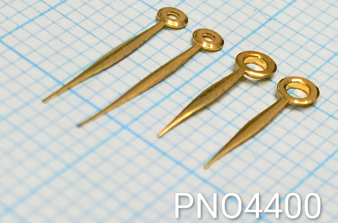 (★2)汎用アンティーク時計パーツ (針/ケン/Hands) 9mm+12mm 金色/ゴールド【郵便送料無料】PNO4400_画像4