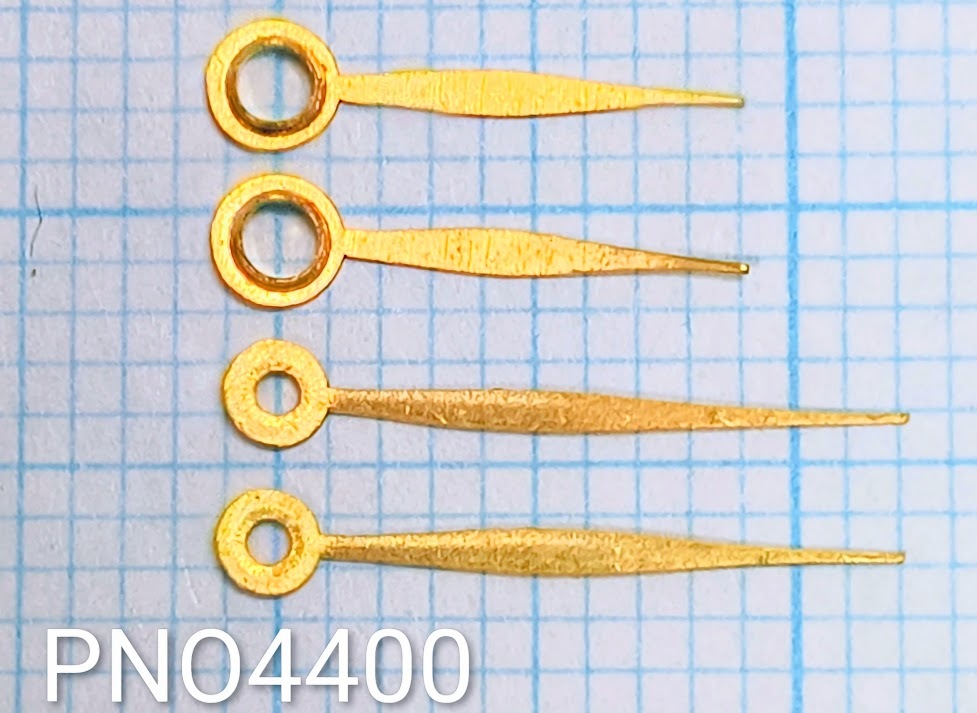 (★2)汎用アンティーク時計パーツ (針/ケン/Hands) 9mm+12mm 金色/ゴールド【郵便送料無料】PNO4400_画像7