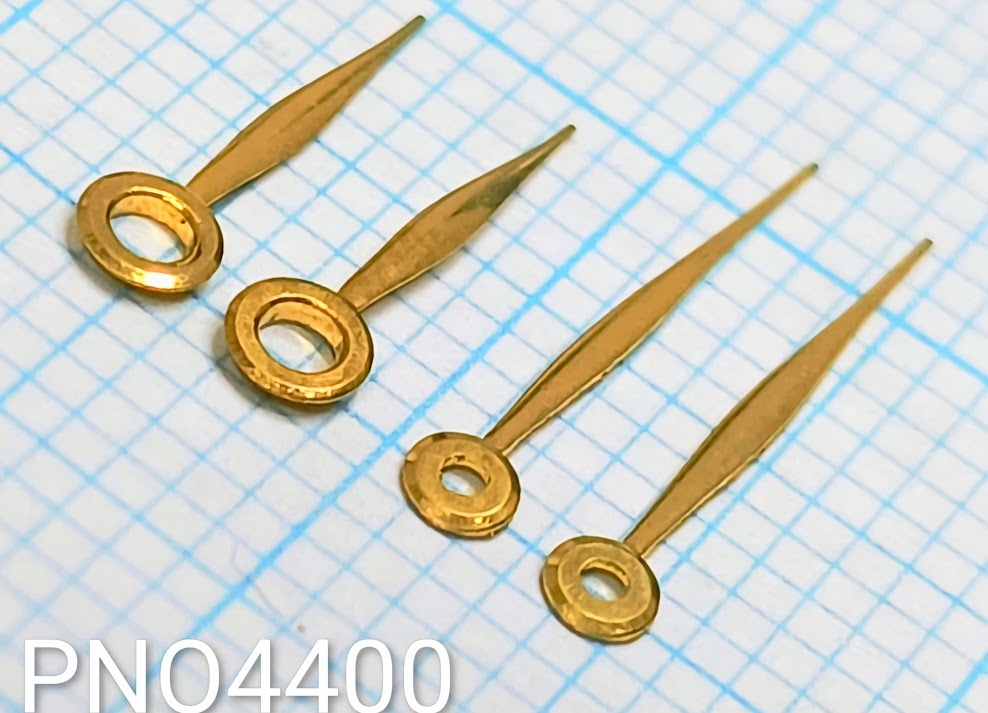 (★2)汎用アンティーク時計パーツ (針/ケン/Hands) 9mm+12mm 金色/ゴールド【郵便送料無料】PNO4400_画像5