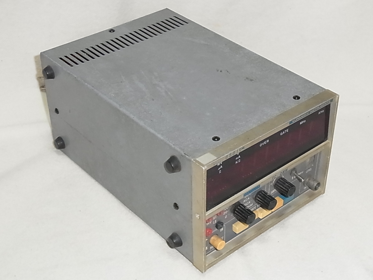 KURANISHI クラニシ 6561EM 600MHz周波数カウンタ + マルチメーター PRECISION FREQUENCY COUNTER AND DIGITAL MULTIMETER 中古品_画像2
