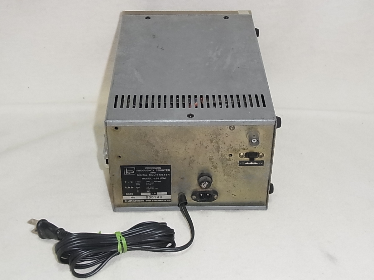 KURANISHI クラニシ 6561EM 600MHz周波数カウンタ + マルチメーター PRECISION FREQUENCY COUNTER AND DIGITAL MULTIMETER 中古品_画像4