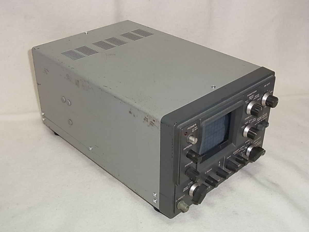 TRIO トリオ SM-220 STATION MONITOR ステーションモニター BS-8 バンドスコープユニット内蔵 点しか表示せず 中古ジャンク品_画像2