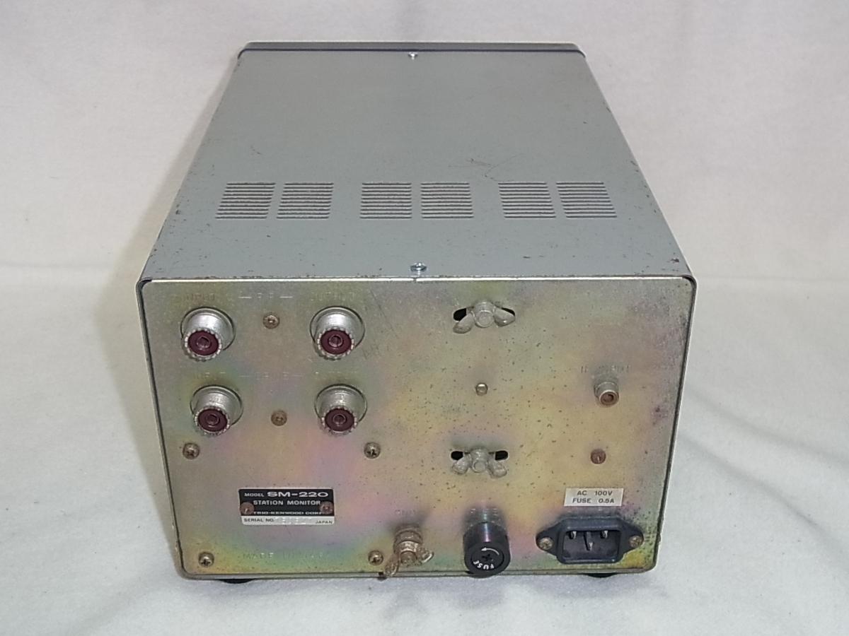 TRIO トリオ SM-220 STATION MONITOR ステーションモニター BS-8 バンドスコープユニット内蔵 点しか表示せず 中古ジャンク品_画像4