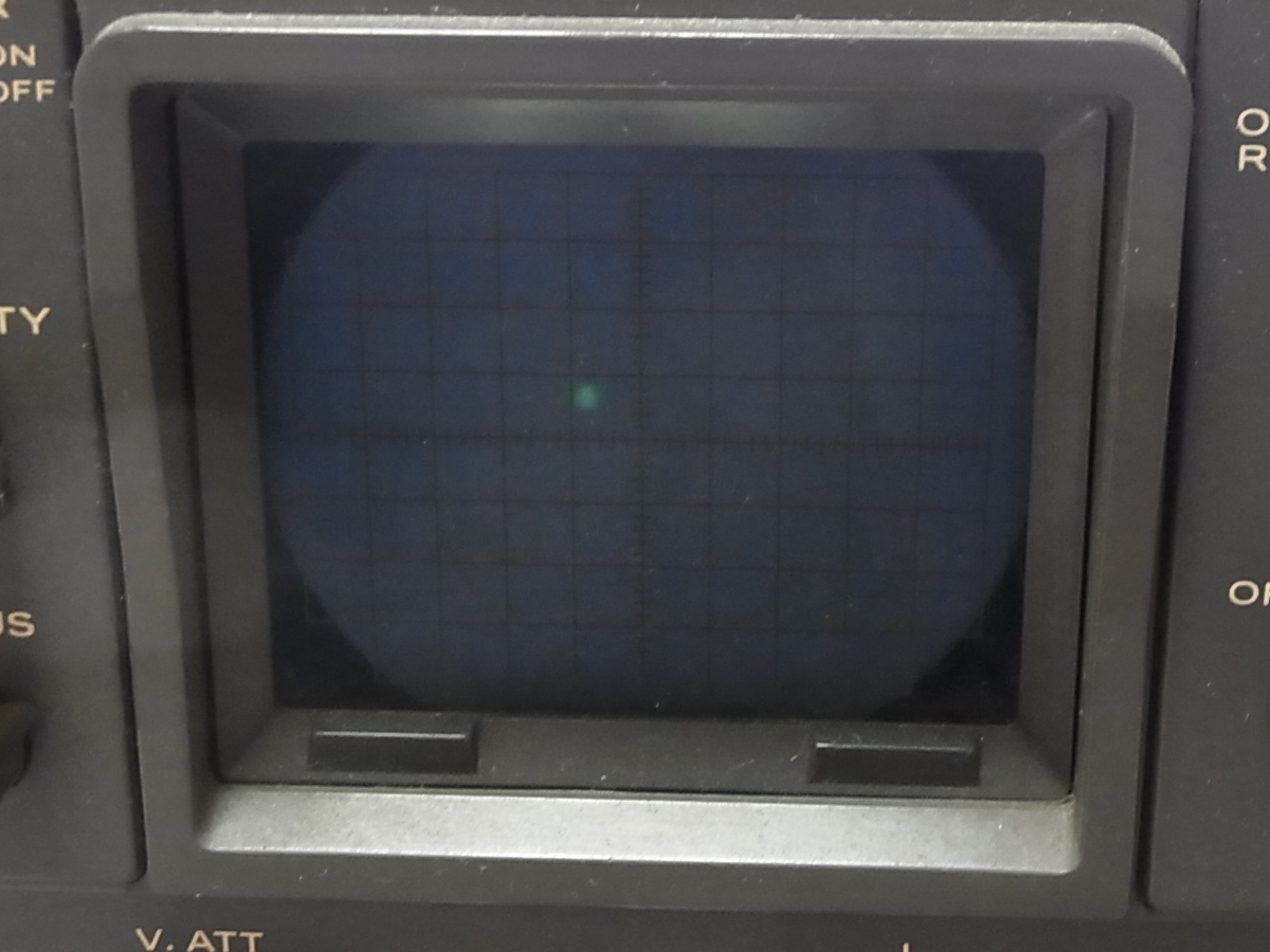 TRIO トリオ SM-220 STATION MONITOR ステーションモニター BS-8 バンドスコープユニット内蔵 点しか表示せず 中古ジャンク品_画像6