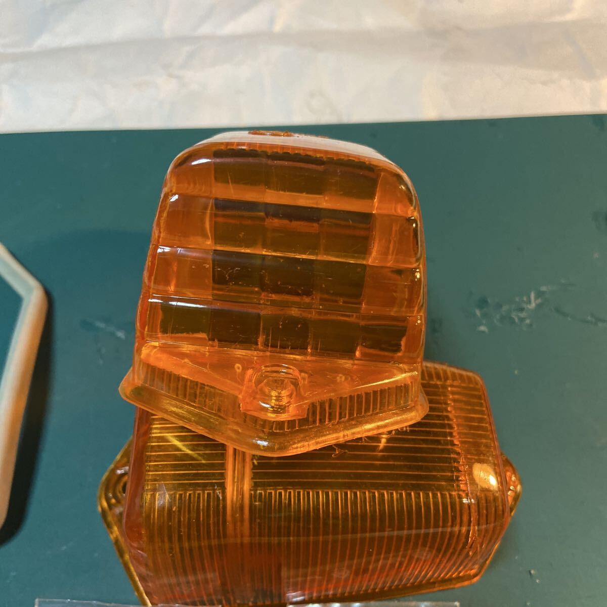 シトロエン2cvのウインカーレンズです。　 左右セット オレンジ 旧車　_画像6