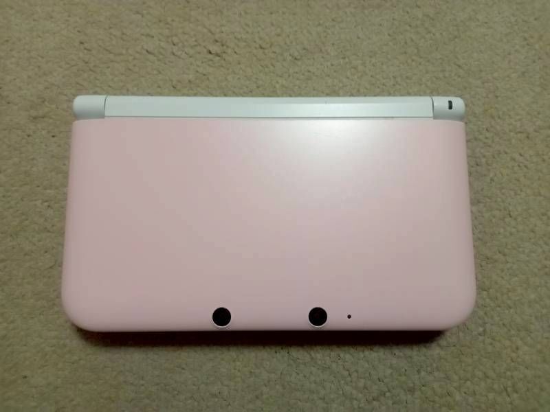 3DS LL 本体(ピンク×ホワイト) 中古_画像2