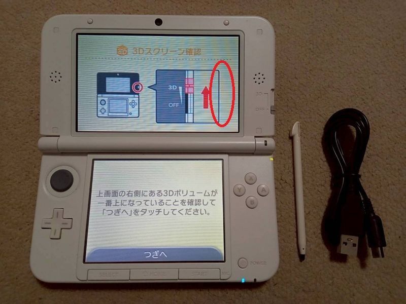 3DS LL 本体(ピンク×ホワイト) 中古_画像1