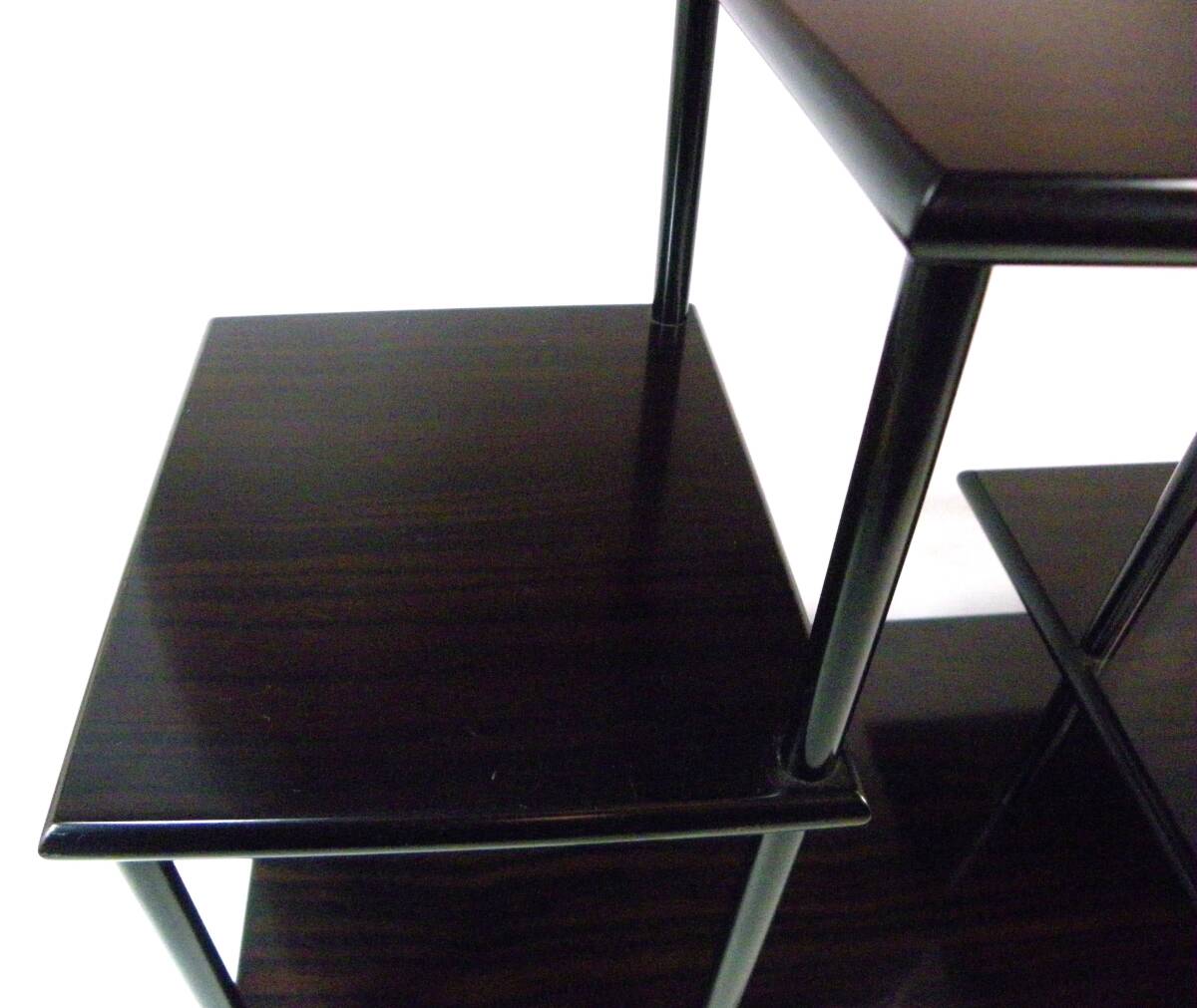 ゆうパック.140サイズ送料記載済み　飾り台 違い棚　香炉.花器.銅像.その他.小物等　床の間にH/33.5ｃｍ位　60ｃｍ位ｘ20ｃｍ位（赤枠.楽）_画像6