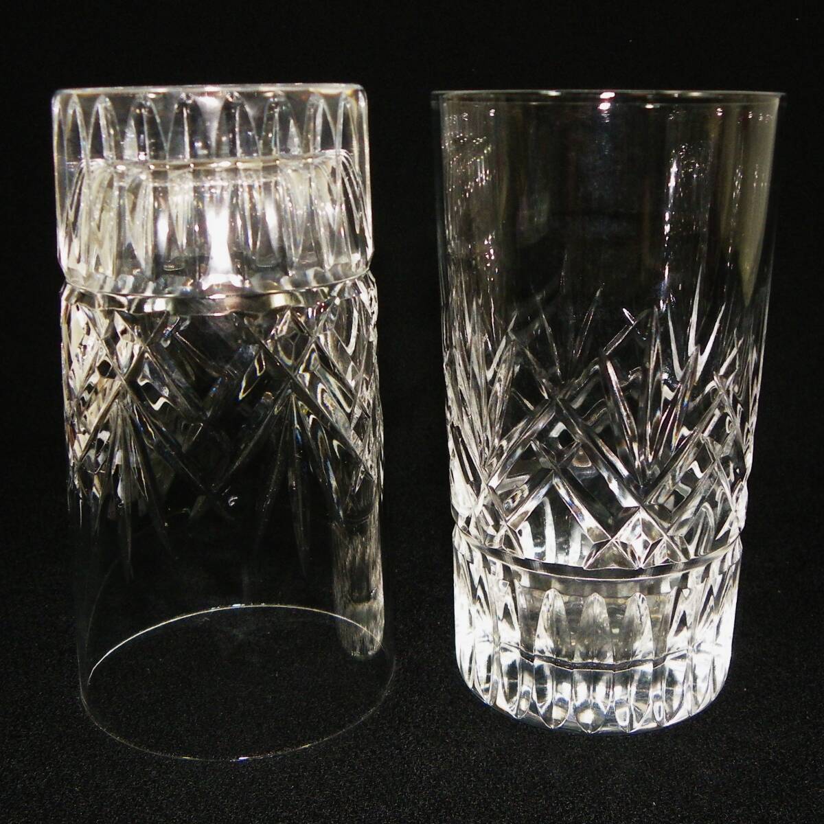 ゆうパック.60サイズ送料記載み　クリスタルグラス　ペア　ブランディー.ウヰスキー.ビール.日本酒.焼酎.なんでもOK　（赤枠.楽）_画像4