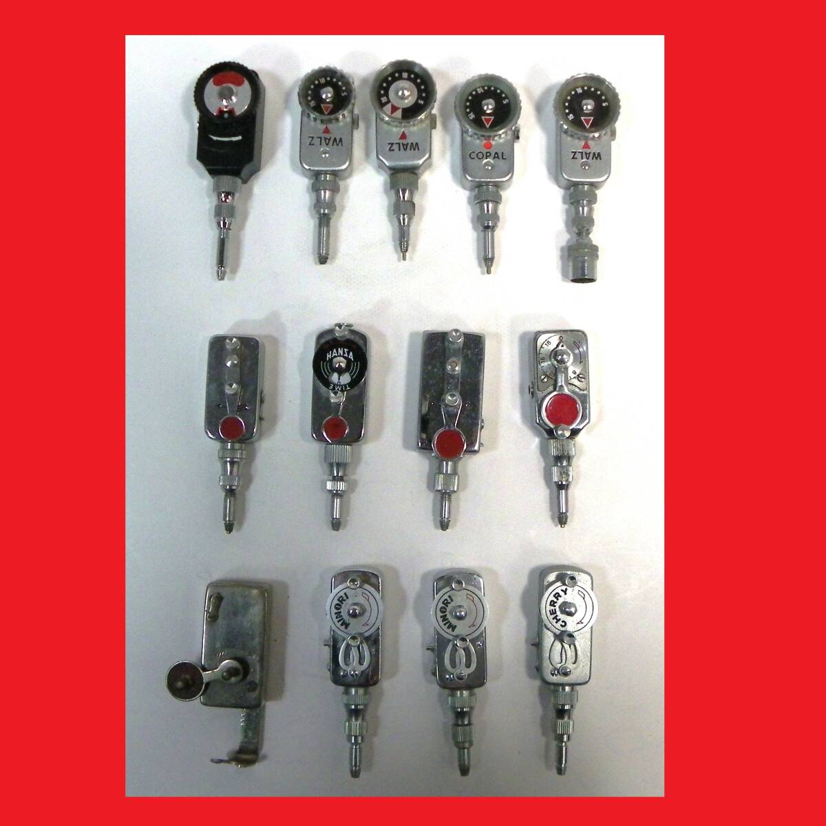 レターパックプラス.600円発送OK　セルフタイマー.13個　ミノリ.チェリー.DK.ハンザ.ワルツ.コパル.エツミ.スエヒロ.等　（赤枠.楽）_画像1