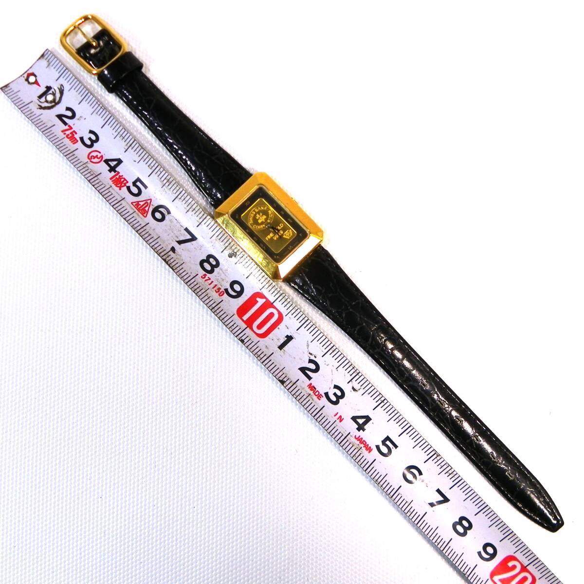  нестандартная пересылка.390 иен отправка OK Швейцария Bank печать чистота 999.9 in gotoGOLD женский. золотой часы здесь . обратная сторона крышка открыть . не Junk ( красный рамка-оправа. приятный )