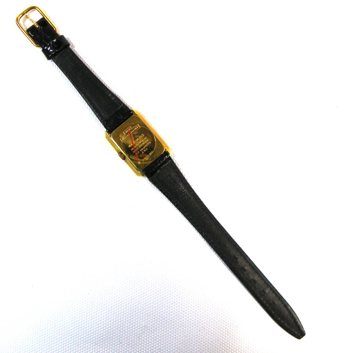  нестандартная пересылка.390 иен отправка OK Швейцария Bank печать чистота 999.9 in gotoGOLD женский. золотой часы здесь . обратная сторона крышка открыть . не Junk ( красный рамка-оправа. приятный )