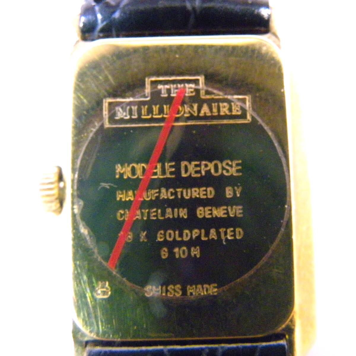  нестандартная пересылка.390 иен отправка OK Швейцария Bank печать чистота 999.9 in gotoGOLD женский. золотой часы здесь . обратная сторона крышка открыть . не Junk ( красный рамка-оправа. приятный )