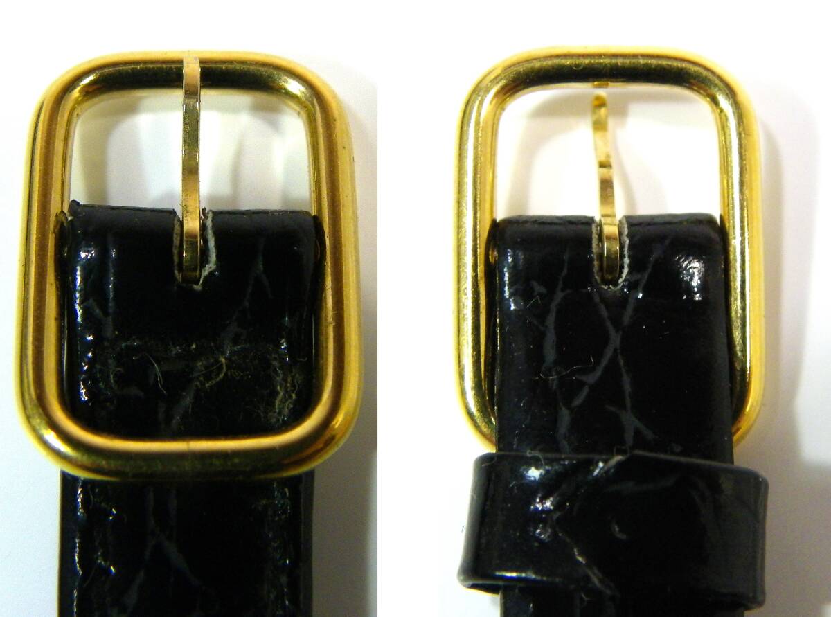  нестандартная пересылка.390 иен отправка OK Швейцария Bank печать чистота 999.9 in gotoGOLD женский. золотой часы здесь . обратная сторона крышка открыть . не Junk ( красный рамка-оправа. приятный )