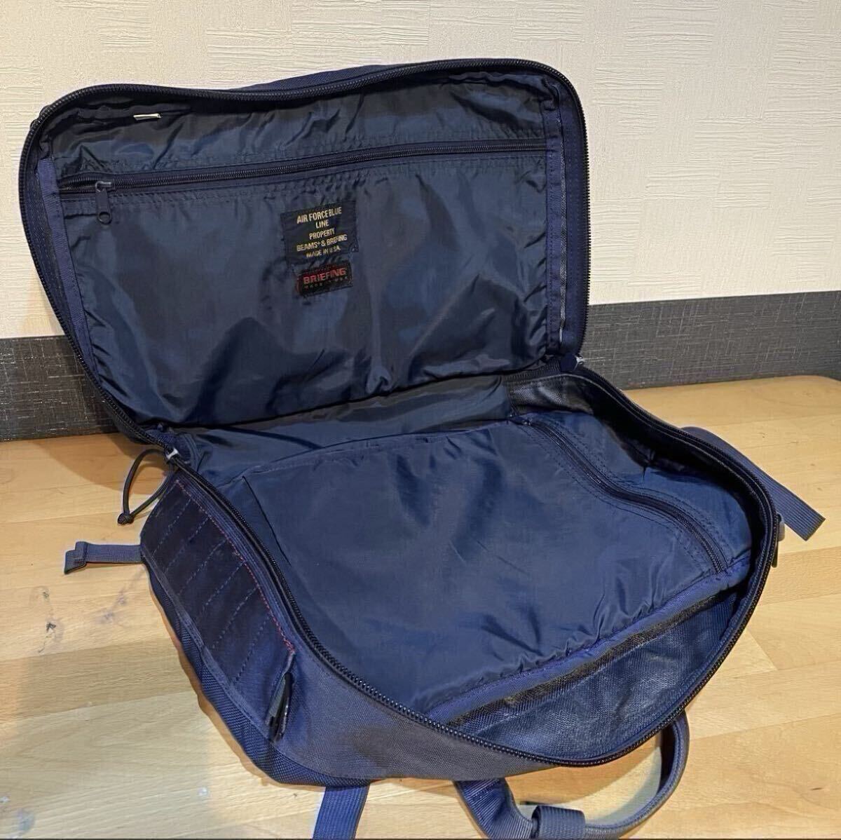 【BEAMS別注　※定価¥82,500】BRIEFING 3WAY ビジネスバッグ　ネイビー_画像2