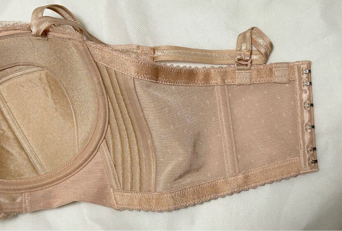 マルコ 補整下着 体型補整 リュミエス　1/ 2カップショートブラジャー ロゼ 美品　E70_画像5