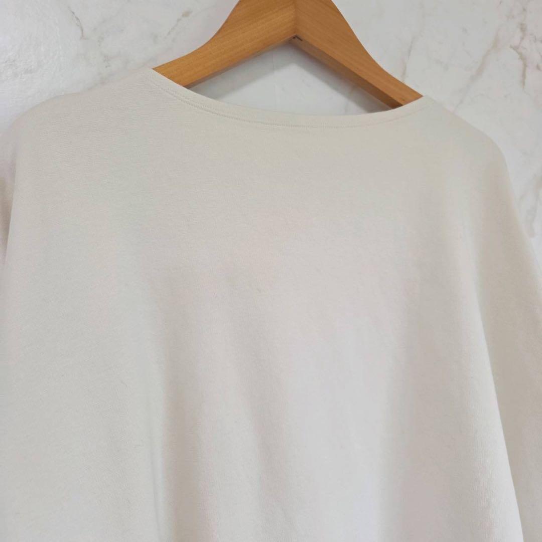 アメリカンホリック カットソー M-Lアイボリー 無地 サイドスリット シンプル_画像6