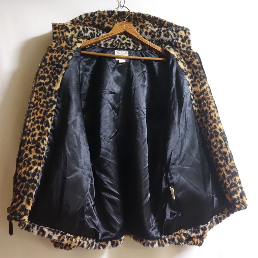 【STYLE EYES スタイルアイズ コディアック ジップパーカー 40】SE14328JS 50's KODIAK 復刻 レオパード ファージャケット ジャーナル別注_画像5