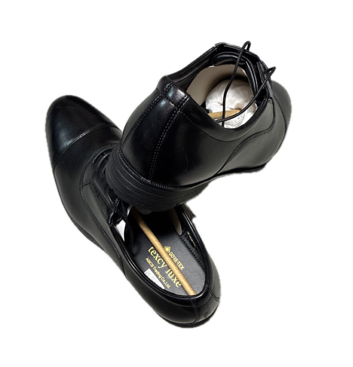 アシックス商事 texcy luxe (テクシーリュクス) ビジネスシューズ TU-8005 ブラック GORE-TEX 26.5EEEE未使用品 送料込み ゴアテックス_画像2