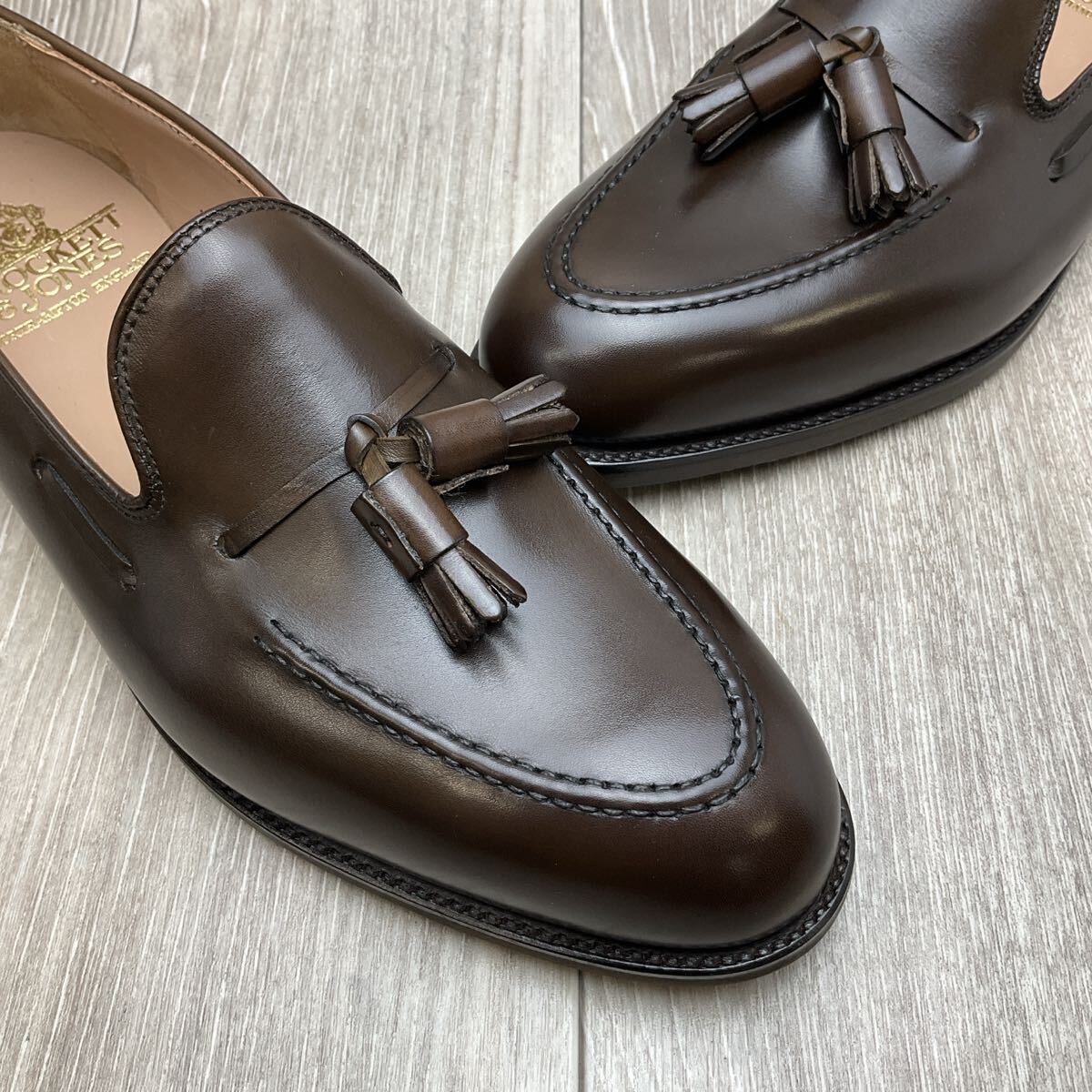 【アウトレット】CROCKETT&JONES◆CAVENDISH2◆ダークブラウン◆サイズ8.5 紳士革靴タッセルローファー英国製クロケットアンドジョーンズ_画像6