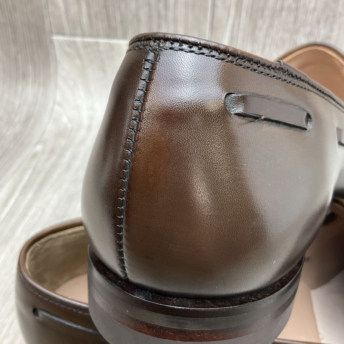 【アウトレット】CROCKETT&JONES◆CAVENDISH2◆ダークブラウン◆サイズ8.5 紳士革靴タッセルローファー英国製クロケットアンドジョーンズ_画像7