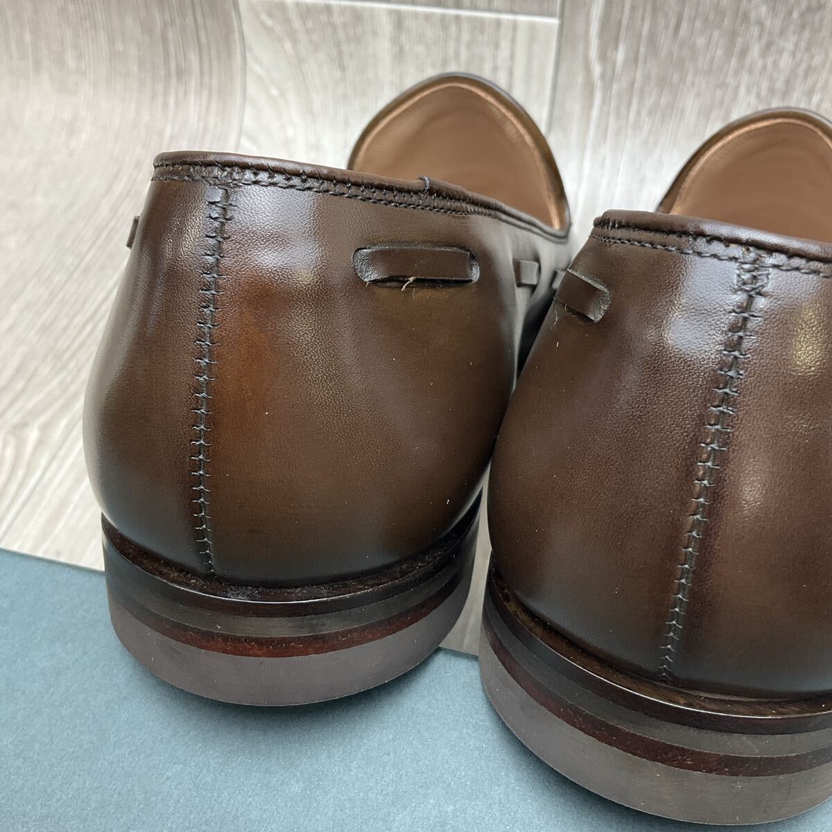 【アウトレット】CROCKETT&JONES◆CAVENDISH2◆ダークブラウン◆サイズ8.5 紳士革靴タッセルローファー英国製クロケットアンドジョーンズ_画像8