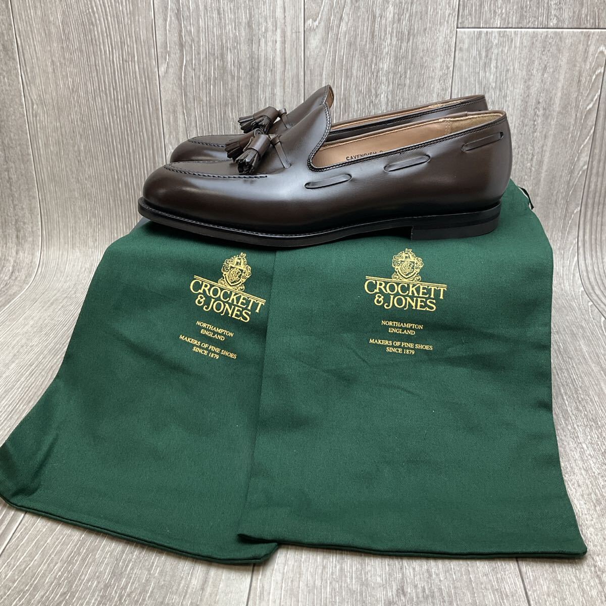 【アウトレット】CROCKETT&JONES◆CAVENDISH2◆ダークブラウン◆サイズ8.5 紳士革靴タッセルローファー英国製クロケットアンドジョーンズ_画像10