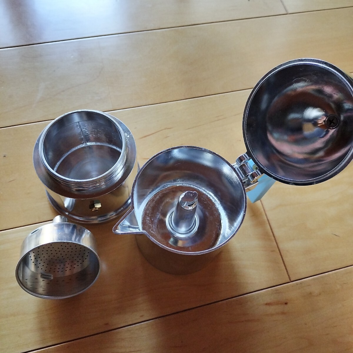 ビンテージ 未使用 ALESSI エスプレッソコーヒーメーカー イタリア製 150cc デミタス3カップ_画像2