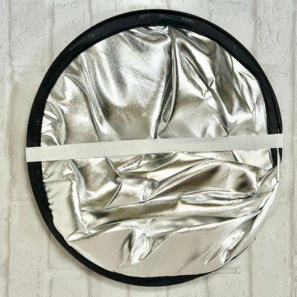 丸レフ板 反射板 折りたたみ 銀色 80cm 写真 ポートレート 商品 動画撮影_画像6