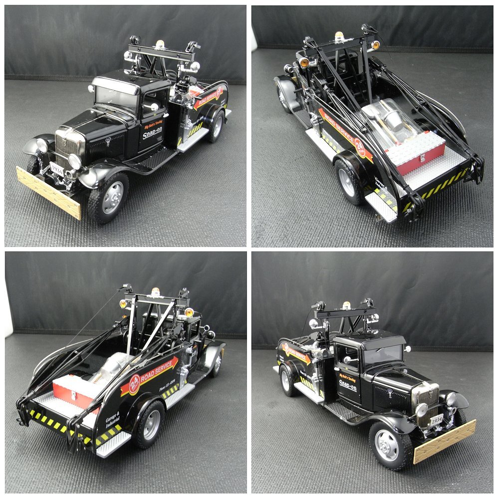 スナップオン ダイキャストカー 1934 FORD TOW TRUCK レッカー車 牽引トラック 1:24 ミニカー_画像3