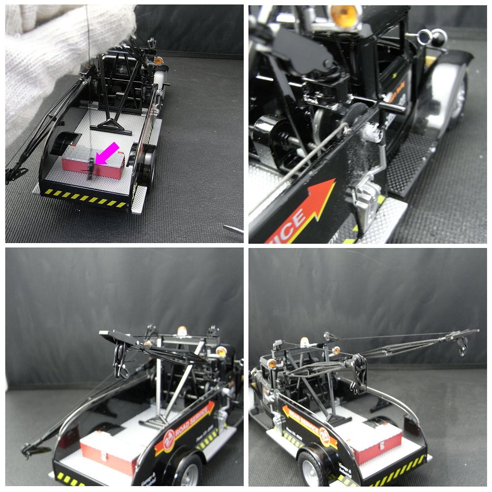 スナップオン ダイキャストカー 1934 FORD TOW TRUCK レッカー車 牽引トラック 1:24 ミニカー_画像7