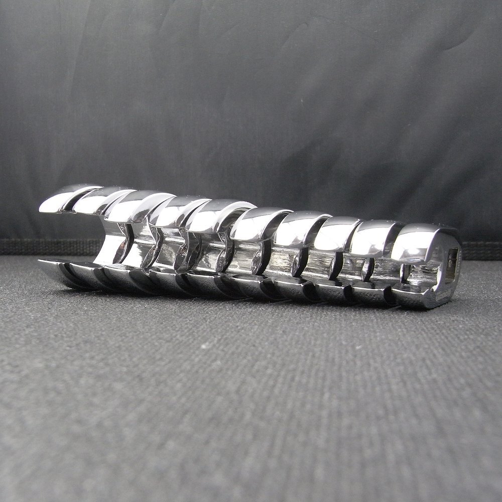 クローフットレンチセット メトリック 差込角9.5 フレアナット 10ピースセット_画像9