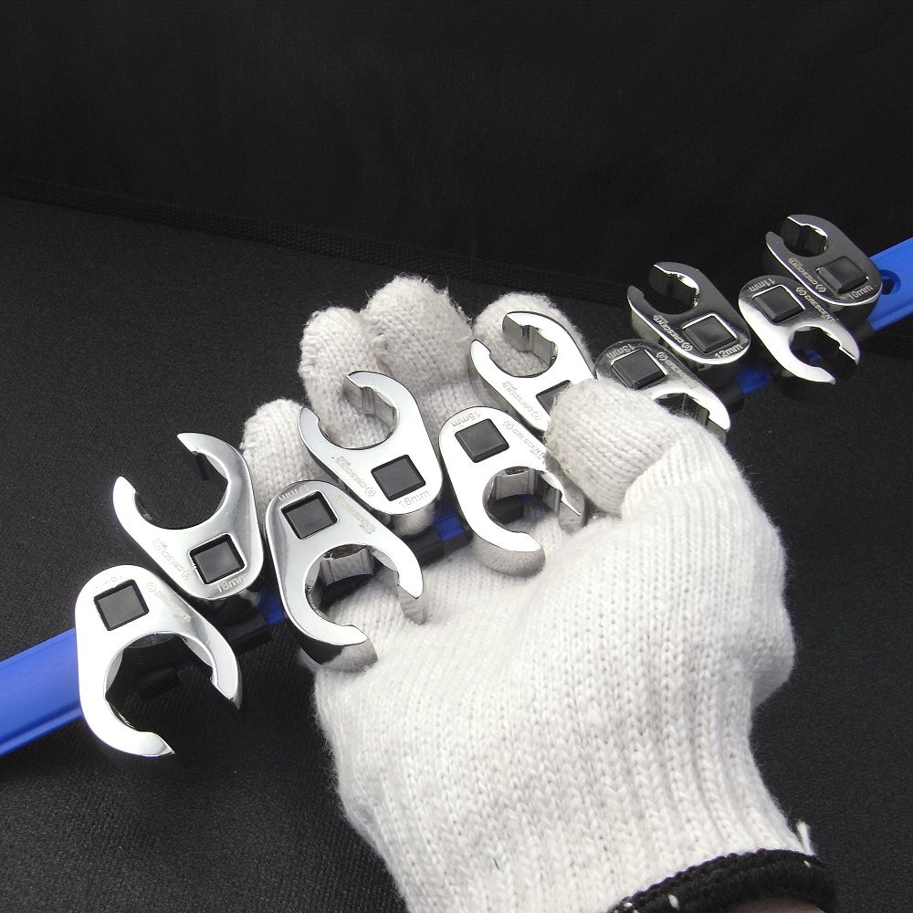 クローフットレンチセット メトリック 差込角9.5 フレアナット 10ピースセット_画像10