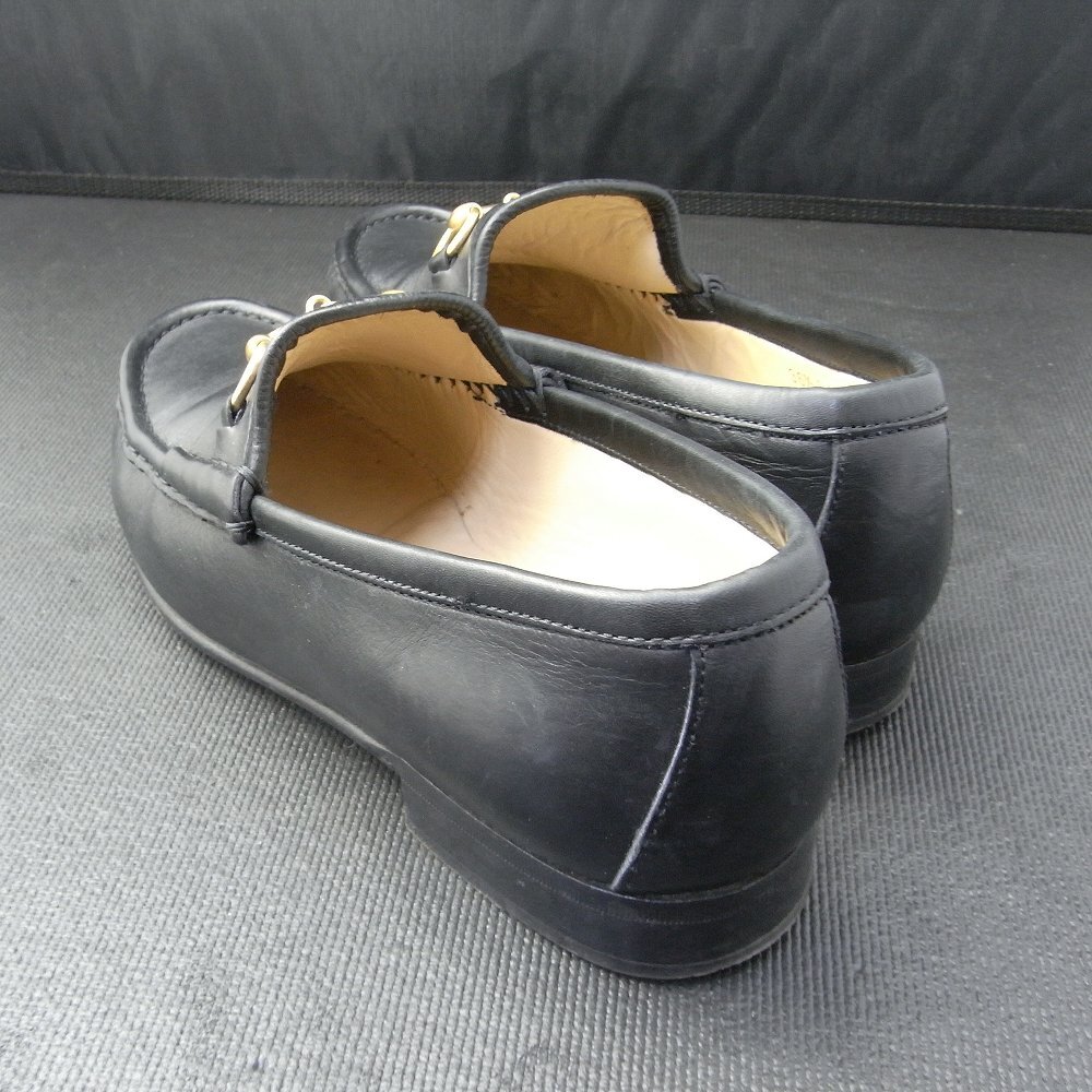 グッチ　GUCCI　ビットローファー　ゴールド×ブラック　EU36.5（23.5cm）　箱入り　皮靴　金×黒_画像4