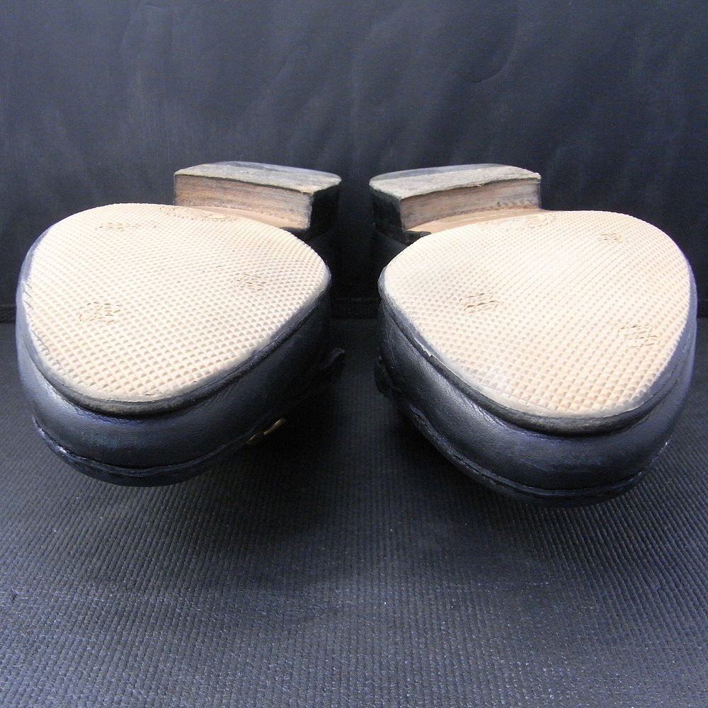 グッチ　GUCCI　ビットローファー　ゴールド×ブラック　EU36.5（23.5cm）　箱入り　皮靴　金×黒_画像10