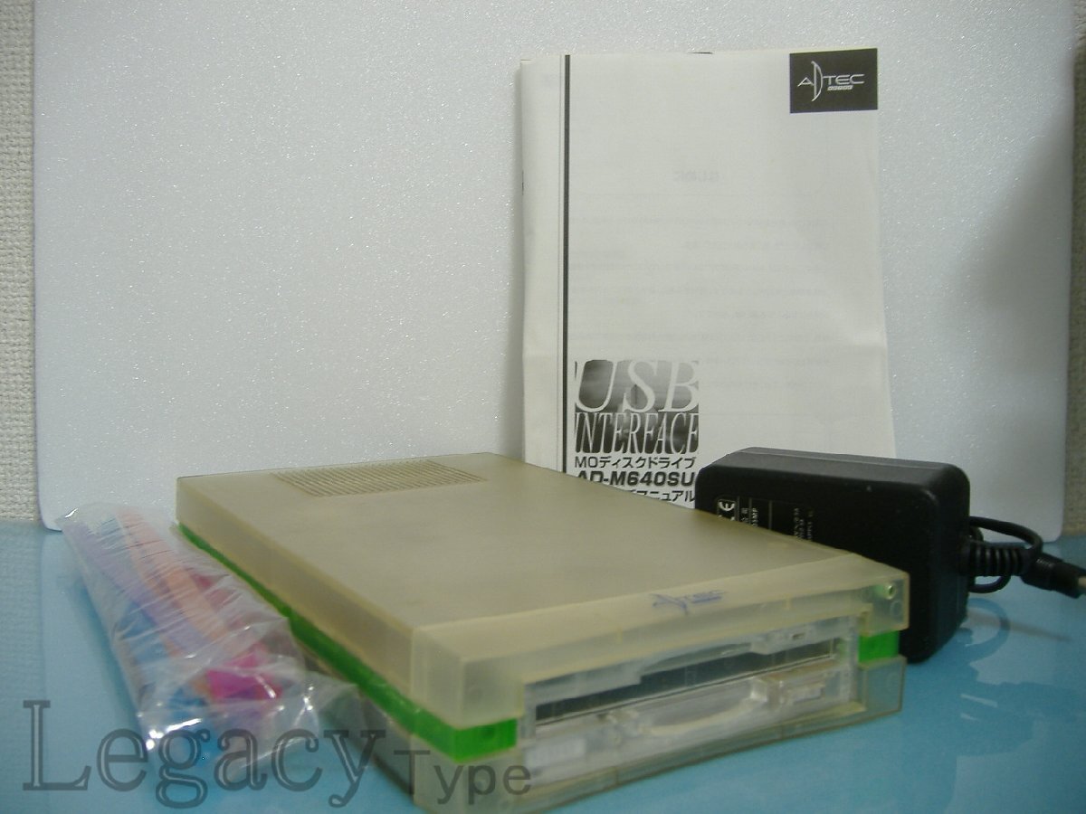 【ADTEC 640MB USB接続 MOドライブ AD-M640SU 】_画像1
