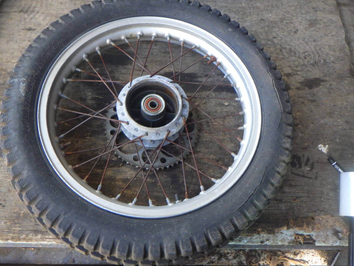 TL125 JD03 イーハトーブ リア ホイール 検(TLM 125 200 220 バイアルス ペガサス フィールドトリッパー_画像1