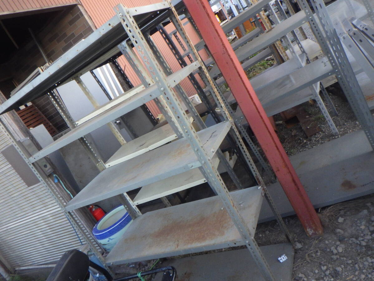 スチールラック 倉庫 収納 メタル 業務用 ラック 10個セット 引き取り_画像4