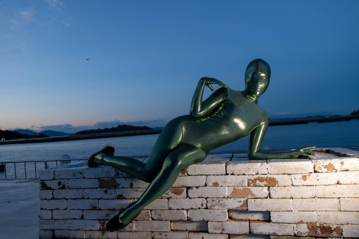 25101307.1 [Zentai in Setouchi ヨットハーバーの夜明け] Sale of Zentai Pictures by Marcy Anarchy_画像4