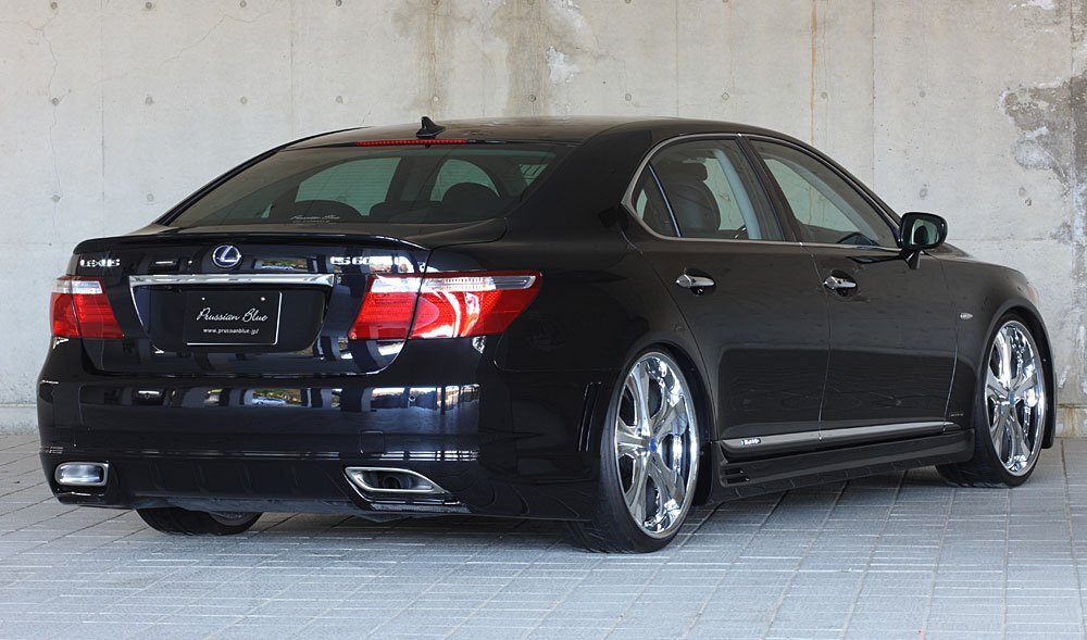M'z SPEED задний бампер спойлер не крашеный FRP Lexus LS460 USF40 H19.5~H21.9 MC передний 