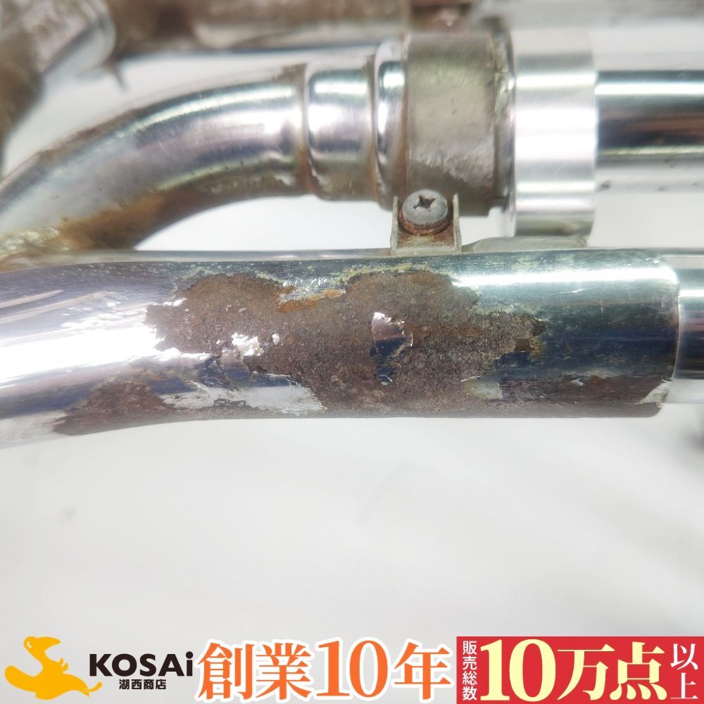 カワサキ　Z400FX　Z550LTD　純正　フルエキマフラー　 KHI KZ550 KZ400KE　錆あり　凹みあり_画像5