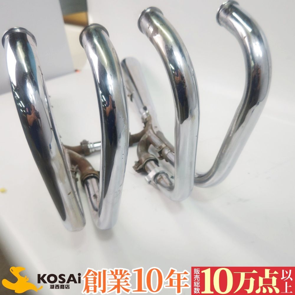 カワサキ　Z400FX　Z550LTD　純正　フルエキマフラー　 KHI KZ550 KZ400KE　錆あり　凹みあり_画像9