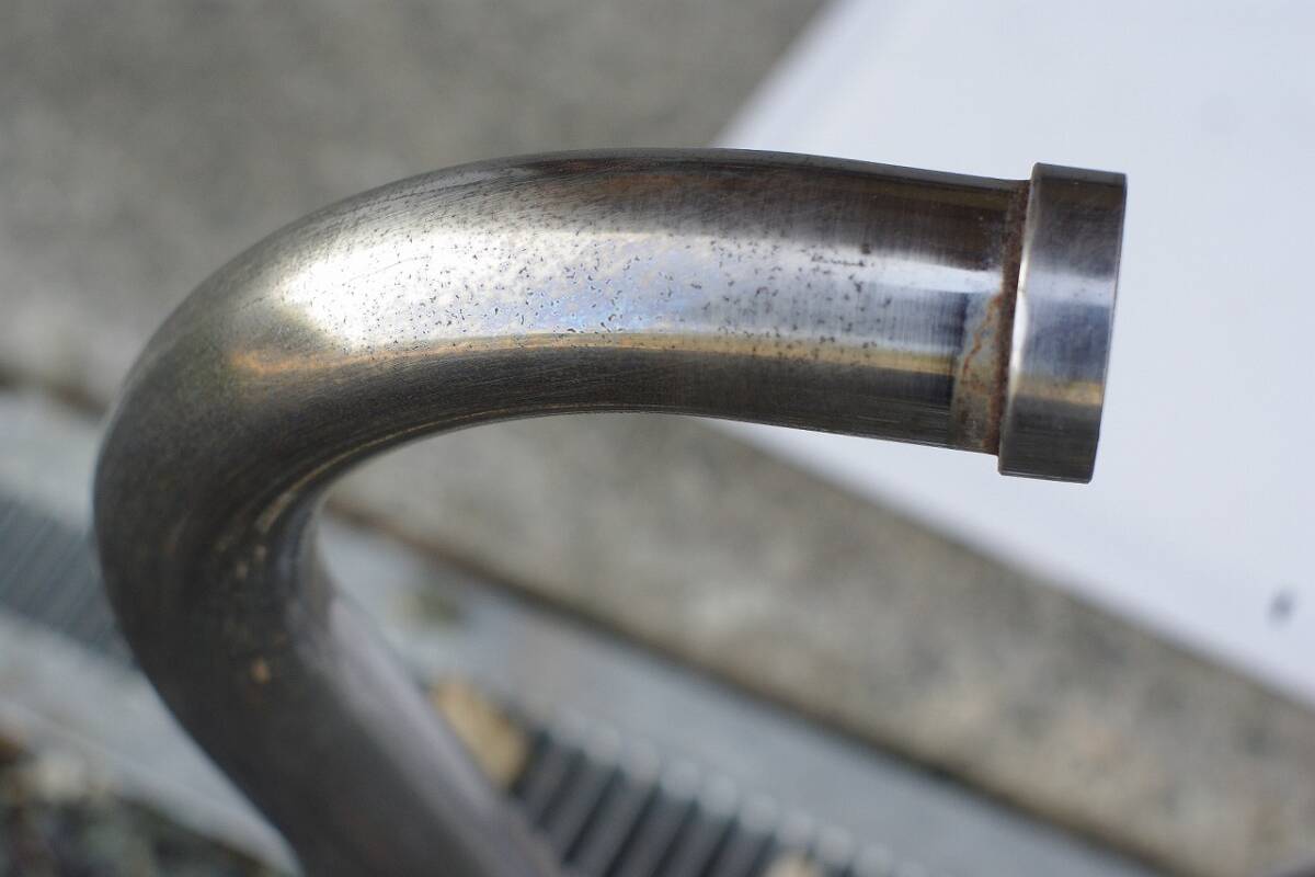 カワサキ W400 純正 マフラー 右側 KHI K 504 ガリキズ大_画像4