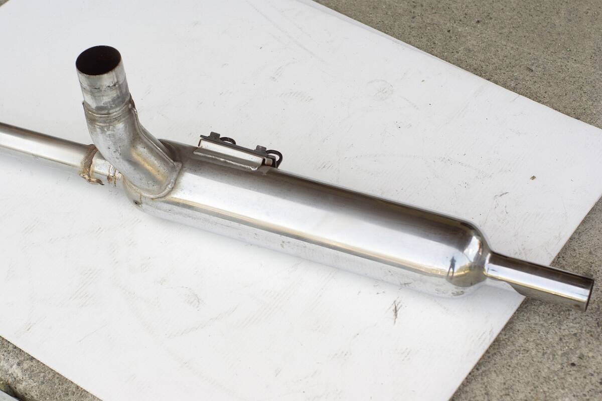 カワサキ W400 純正 マフラー 右側 KHI K 504 ガリキズ大_画像6