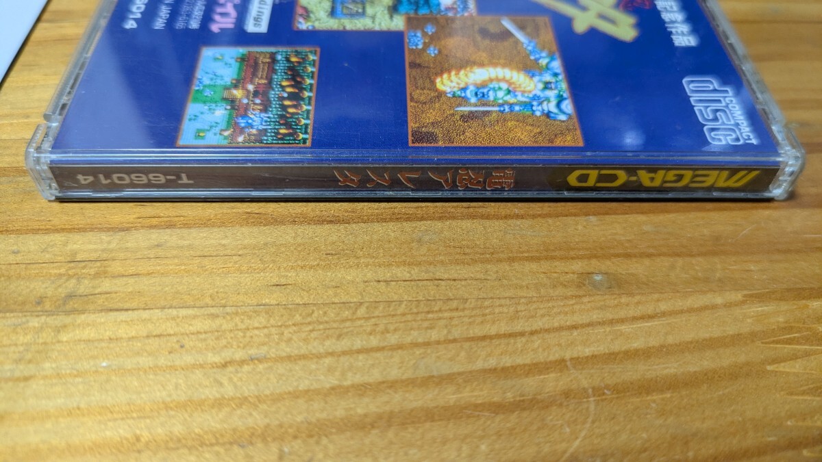 並品 電忍アレスタ 帯ありディスク傷多め メガCD メガドライブ_画像5